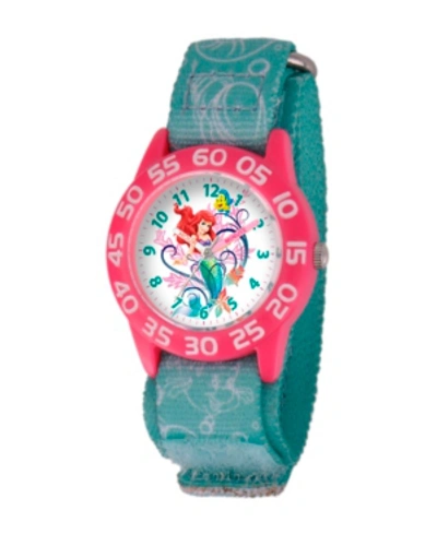 Shop Ewatchfactory Disney Ariel Girls' Plastic Time Teacher Watch In Blue