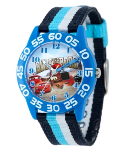 Shop Ewatchfactory Disney Cars Boys' Blue Plastic Time Teacher Watch In Multi