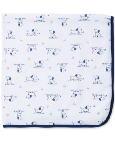 Shop Little Me Baby Boys Puppy Toile Print Cotton Blanket In White