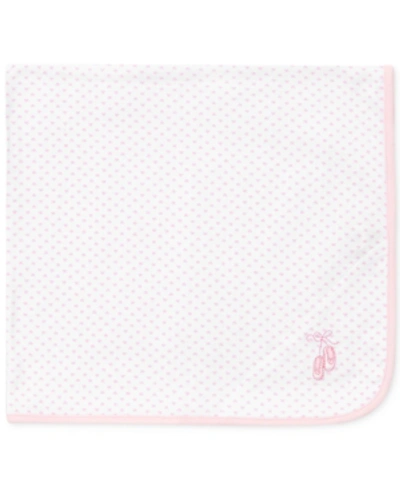 Shop Little Me Baby Girls Prima Ballerina With All Over Heart Print Blanket In White/pink