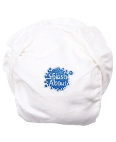 Splash About Baby And Toddler Cotton Swim Diaper Wrap-under Diaper In White
