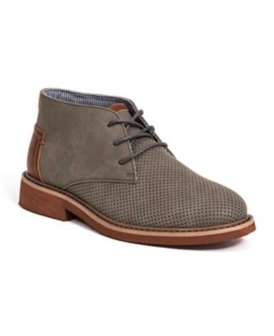 Shop Deer Stags Little And Big Boys Ballard2 Perforated Fashion Bootie In Greyperfs