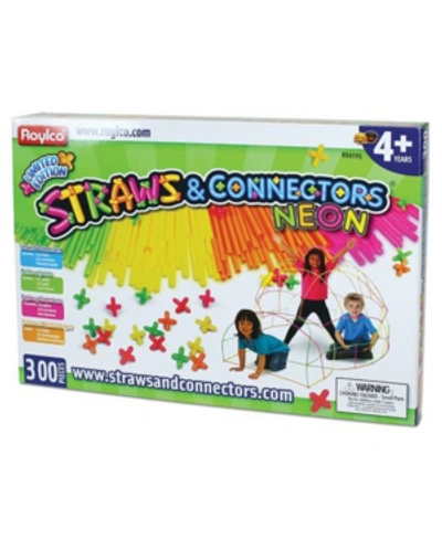 Roylco Straws And Connectors Neon - 300 Piece Set In No Color