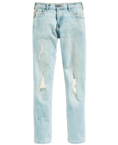 Shop Ring Of Fire Distressed Denim Slim-fit Jeans, Big Boys (8-20), Created For Macy's In Skylar Wash