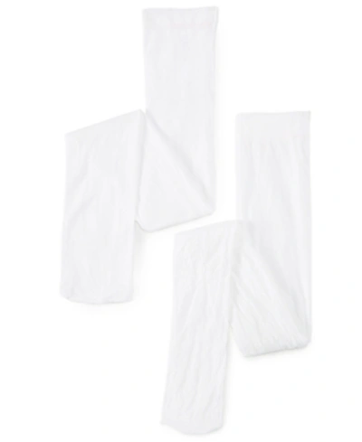 Shop Trimfit 2-pack Lace Microfiber Tights, Little Girls & Big Girls In White