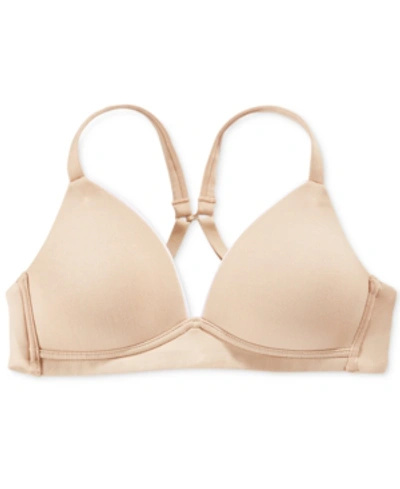 Maidenform Molded Wire-free Bra, Big Girls In Beige