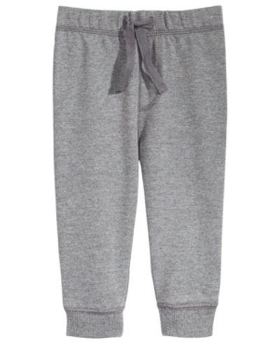 Shop First Impressions Baby Boys Pull On Jogger Pants, Created For Macy's In Chrome