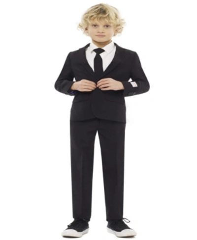 Shop Opposuits Boys Black Knight Slim Fit Solid Suit