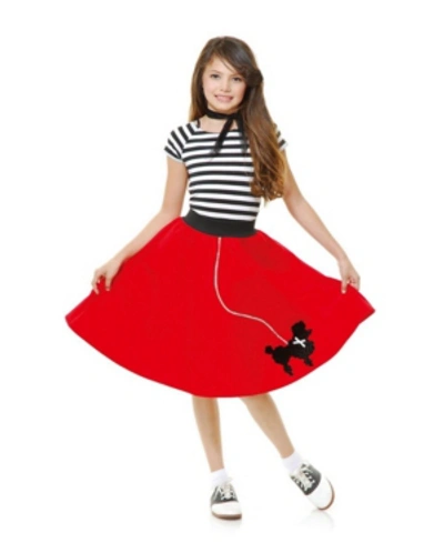 Shop Buyseasons Big Girls Sock Hop Sweetheart Costume In Red