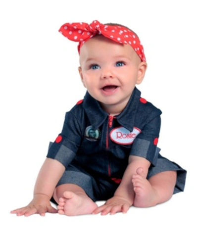 Shop Buyseasons Rosie The Riveter Baby Costume In Blue