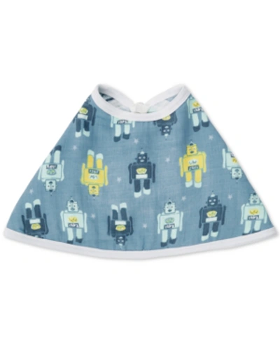 Shop Aden By Aden + Anais Baby Boys Retro Cotton Burpy Bib In Blue