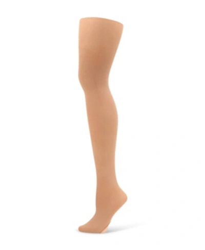 Shop Capezio Little Girls Ultra Soft Transition Tight In Nude Or Na