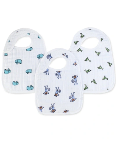 Shop Aden By Aden + Anais Baby Boys Or Baby Girls Jungle Bibs, Pack Of 3 In Multi