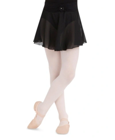 Shop Capezio Little And Big Girls Pull On Skirt Georgette In Black