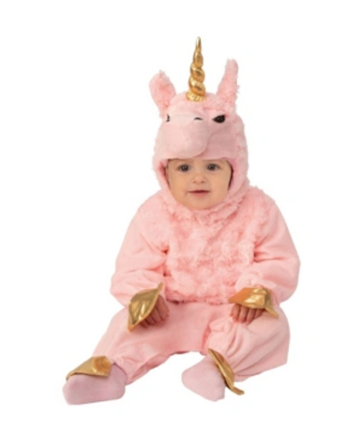 Shop Buyseasons Baby Girls And Boys Lama Corn Deluxe Costume In Pink