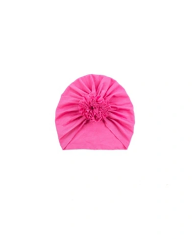 Shop Sweet Peas Baby Girls Rose Turban In Hot Pink
