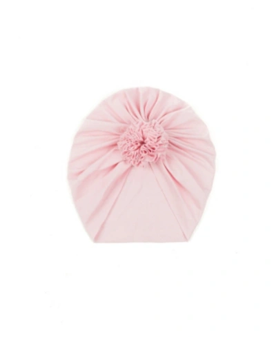 Shop Sweet Peas Baby Girls Rose Turban In Soft Pink