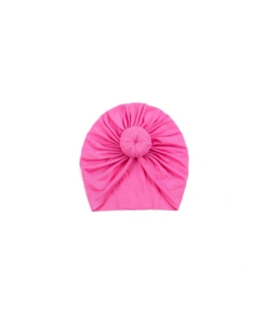 Shop Sweet Peas Baby Girls Knot Turban In Hot Pink