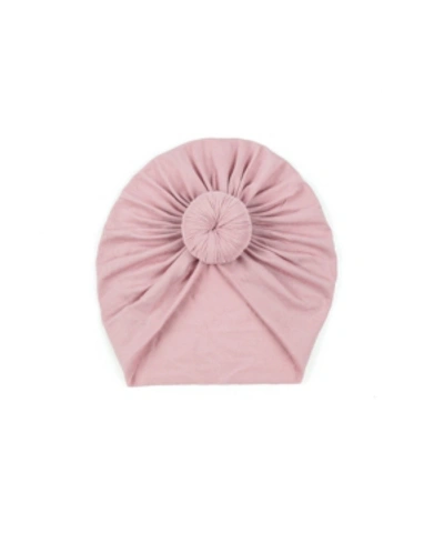 Shop Sweet Peas Toddler Girls Knot Turban In Dusty Pink