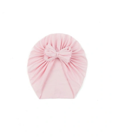 Shop Sweet Peas Toddler Girls Bow Turban In Soft Pink