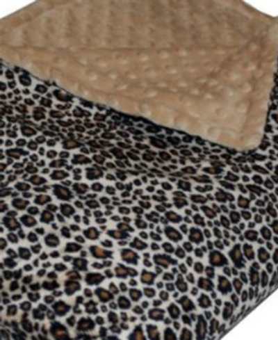 Shop Lil' Cub Hub Minky Baby Boy Girl Blanket In Cheetah Cafe