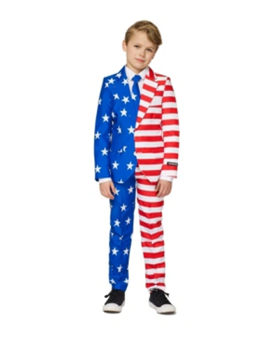 Shop Suitmeister Big Boys Usa Flag Americana Suit In Multi