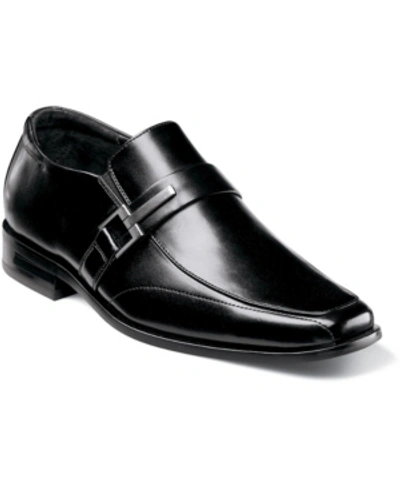 Shop Stacy Adams Little Boy Bartley Moc Toe Slip-on Shoe In Black