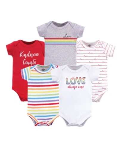 Shop Little Treasure Baby Boys And Girls Bodysuits In Love Always Wins