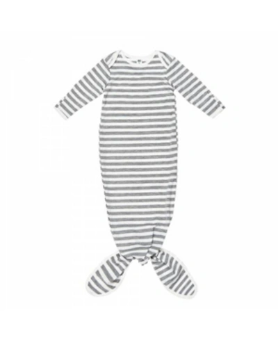 Shop Earth Baby Outfitters Baby Boys Viscose From Bamboo Knot Sleeper In Gray