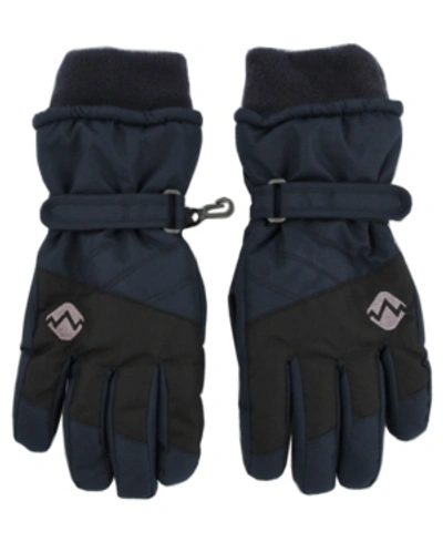 Shop Abg Accessories Big Kids Ski Gloves In Navy