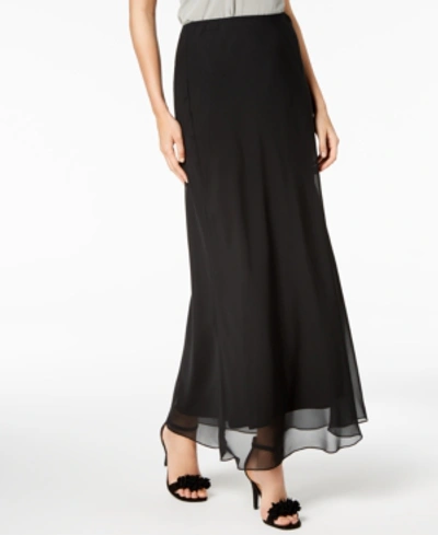 Shop Alex Evenings Maxi Skirt, Regular & Petite Sizes In Black