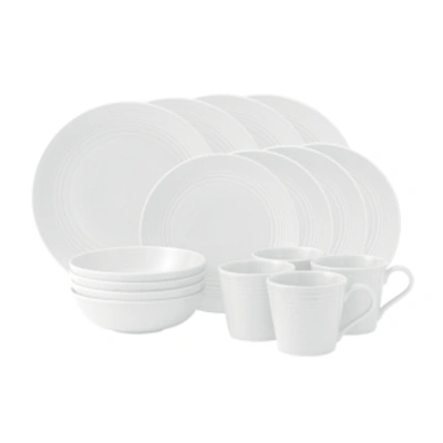 Gordon Ramsay Royal Doulton Exclusively For  Maze 16-piece Set In White