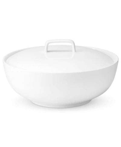 Shop The Cellar Whiteware Covered Vegetable Bowl 68 Oz, Created For Macy's In No Color