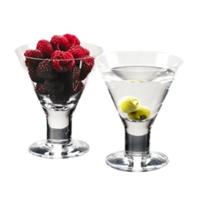 Shop Badash Crystal Caprice Martini Glasses In Clear