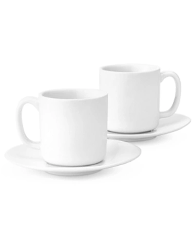 Shop The Cellar Whiteware Espresso Cups, Set Of 2, Created For Macy's