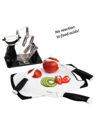 New England Cutlery 5-pc. Cutlery Board Set In Black