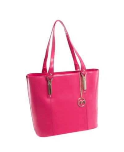Mcklein Savarna Ladies Tote With Tablet Pocket In Fuchsia