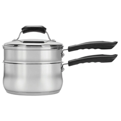 Range Kleen 2qt Stainless Steel Covered Double Boiler Set In Stainless Steel
