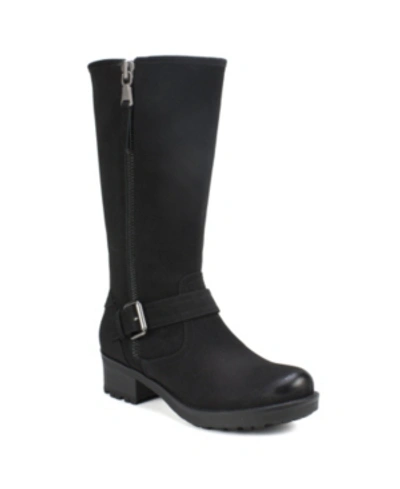 Shop White Mountain Backbeat Regular Tall Boots Women's Shoes In Black