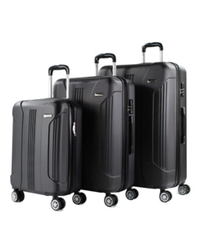 Shop American Green Travel Denali S. 3-pc. Anti-theft Hardside Luggage Set In Black