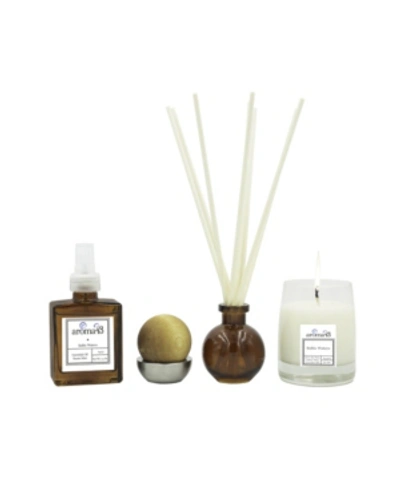 Shop Aroma43 Rhubarb Flower 4-piece Luxury Fragrance Set In Multi
