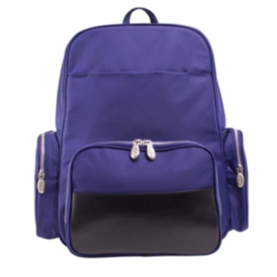 Mcklein Cumberland, 17" Dual Compartment Laptop Backpack In Navy