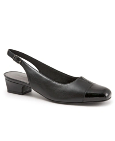 Shop Trotters Dea Sling Back Heel Women's Shoes In Black