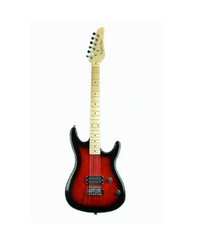 Shop Bridgecraft Viper Full Sized Electric Maple Guitar And Accessories In Red