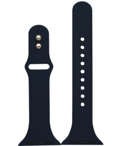Shop Nimitec Slim Style Silicone Apple Watch Replacement Band In Black