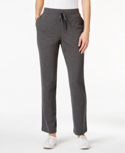 Karen Scott Sport Drawstring Straight-leg Pants, Created For Macy's In ...