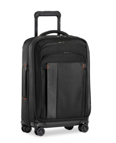 Shop Briggs & Riley Zdx 22" Carry-on Expandable Spinner In Black