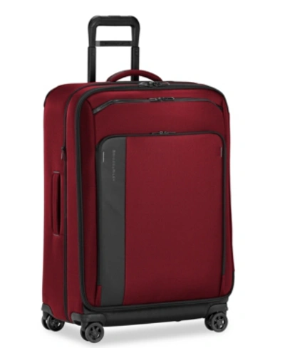 Shop Briggs & Riley Zdx 29" Large Expandable Spinner In Red Brick