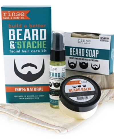 Shop Rinse Bath & Body Co. Beard & Stache Kit In Blue