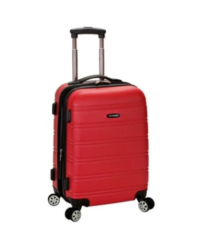 Shop Rockland Melbourne 20" Hardside Carry-on Spinner In Red